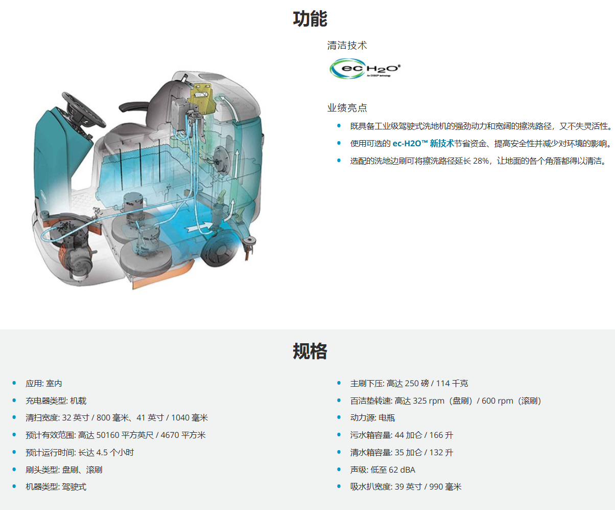 紧凑型驾驶式洗地机(图1)